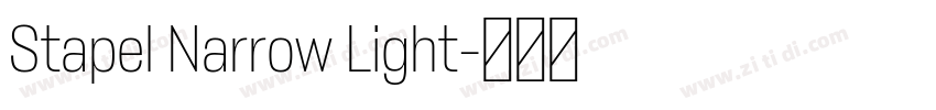 Stapel Narrow Light字体转换